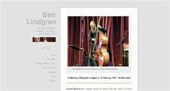Desktop Screenshot of benlindgren.free-jazz.net